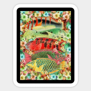 Fish on Colors Sticker